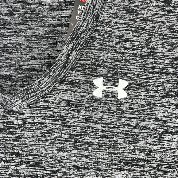 Under Armour Shirt Womens Medium HeatGear V-Neck Short Sleeve Athletic 1258568 - Picture 5 of 16